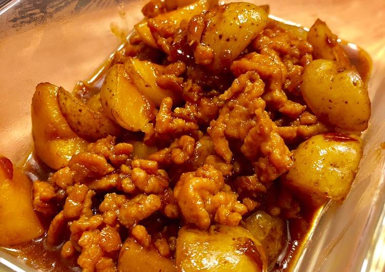 Bagaimana Menyiapkan Kentang kecap Jadoel, Enak