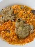 Tahu Aci Kuah Telur Pedas