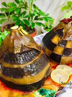 عکسی از دستور دلمه بادمجان