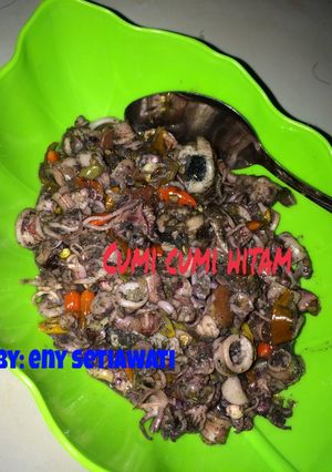 Foto resep Cumi cumi masak hitam