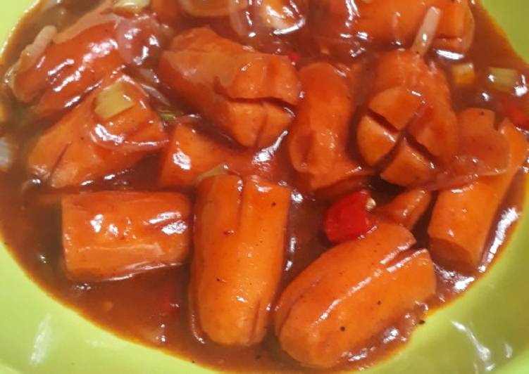 Resep Sosis Saus Barbeque Pedas Yang Enak