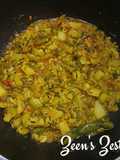 Turai Aloo/Ridge Gourd and Potato Curry
