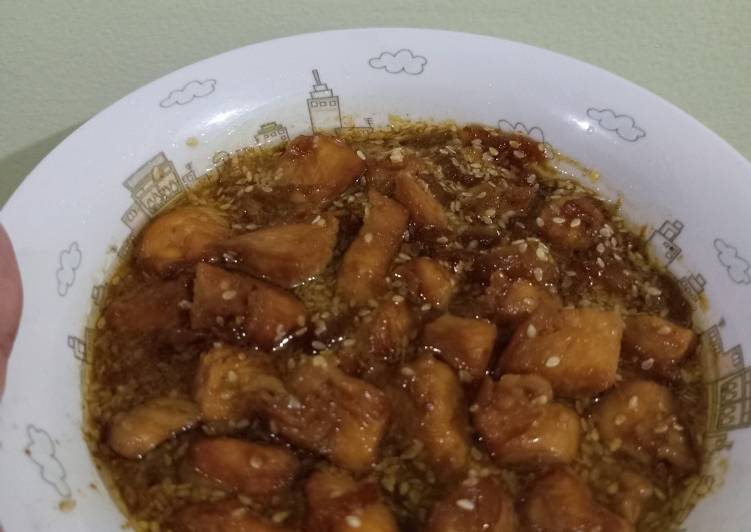Chicken teriyaki wijen