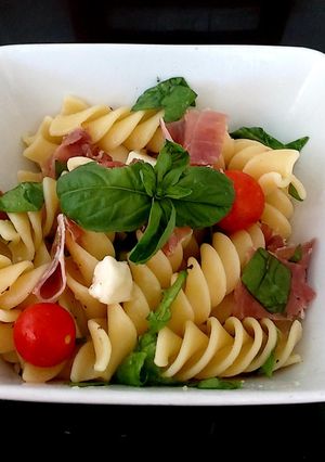 A picture of My large Fusillioni Pasta meal.