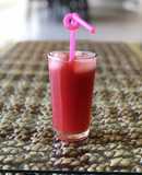Cocktail de frambuesa sin alcohol