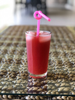 Una foto de Cocktail de frambuesa sin alcohol