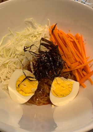 Foto resep Korean spicy cold shirataki noodle - low calories