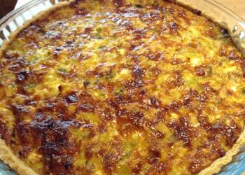 Easy Making Recipe Luxurious and tasty leek and cheese tart Home Style