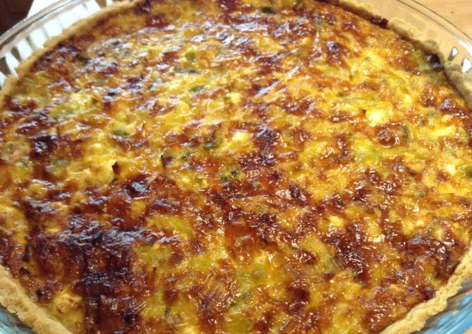 Recipe of Speedy Luxurious and tasty leek and cheese tart