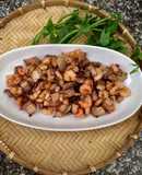 Tép bạc sông rang thịt ba chỉ