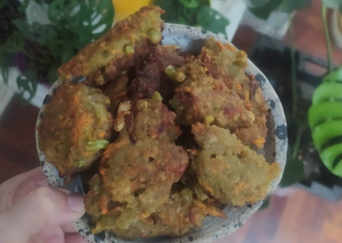 Croquetas verdes y naranjas