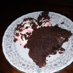 A picture of Easy 5 minutes chocolate mug cake🌰🎂.