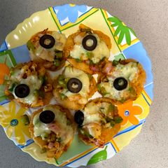 A picture of Papdi pizza.