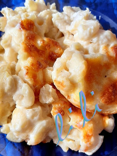 Una foto de Macarrones con queso gratinados