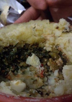 Una foto de Relleno de acelga y pollo