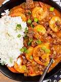 Etouffee with Wagyu Beef Cajun Sausage