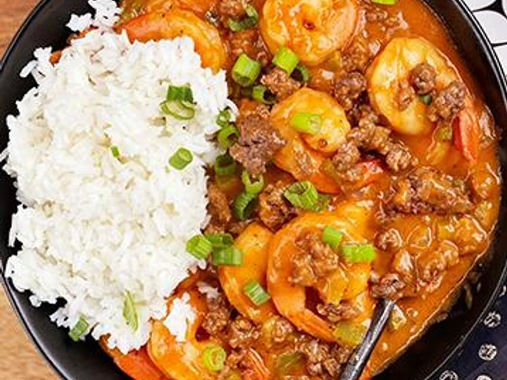 Recipe Etouffee with Wagyu Beef Cajun Sausage the  Makes Drooling Appealing