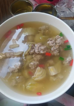 รูปของ ต้มผู้กอง (ต้มผักกาดดองแบบเผ็ด)