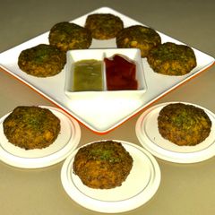 A picture of Dil leaves Cutlets.