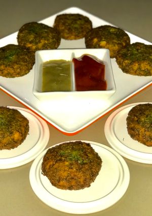 A picture of Dil leaves Cutlets.