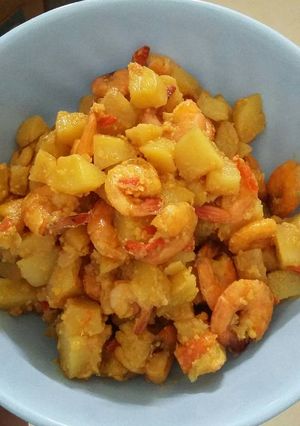 Foto resep Kentang udang balado