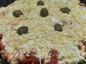 Una foto de pizza coliflor