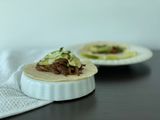 Tacos veganos de cáscara de banano guisada a la Puli