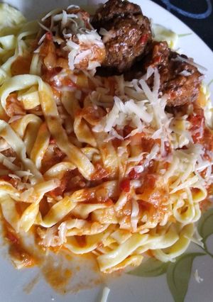 Una foto de Fideos caseros