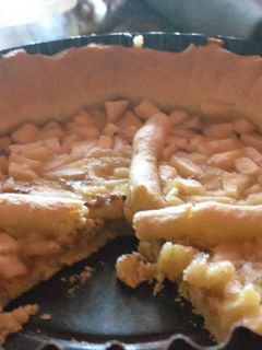 Una foto de Tarta de masa quebrada con manzana