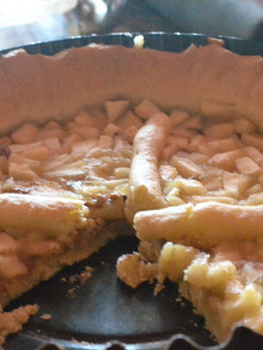Una foto de Tarta de masa quebrada con manzana