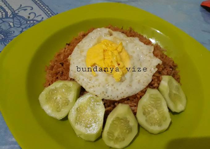 Resep Minas (mie goreng nasi) simple, Bikin Ngiler