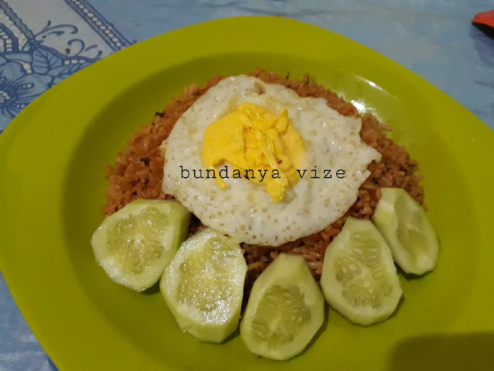 Resep Minas (mie goreng nasi) simple, Bikin Ngiler