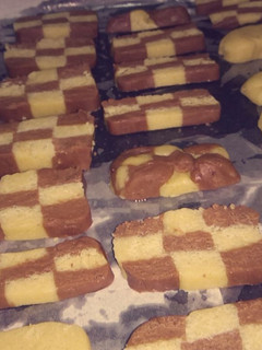 A picture of CheckerBoard Cookies #bakingcontest.