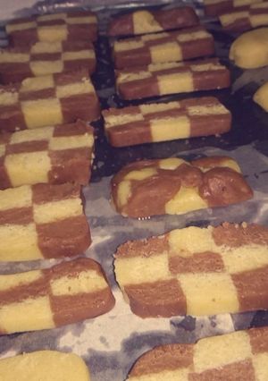 A picture of CheckerBoard Cookies #bakingcontest.