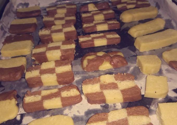 Recipe of Homemade CheckerBoard Cookies #bakingcontest