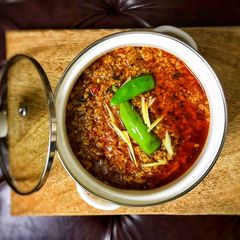 A picture of Qeema karahi.