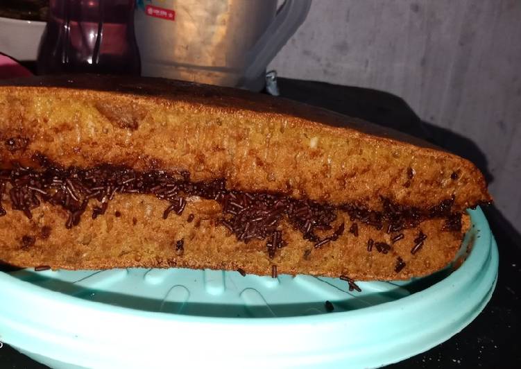 Martabak teflon terang bulan coklat