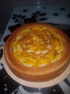 صورة لوصفة كيك المول العجيب بالفواكه