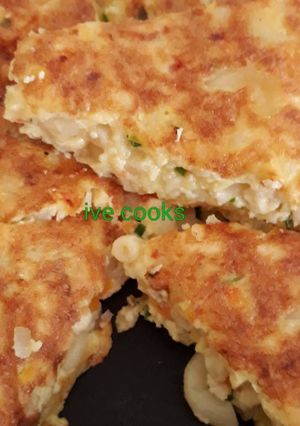 Foto resep Omelet Makaroni Tahu Keju