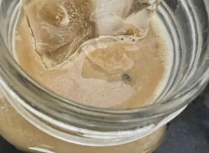 A picture of Korean iced coffee.