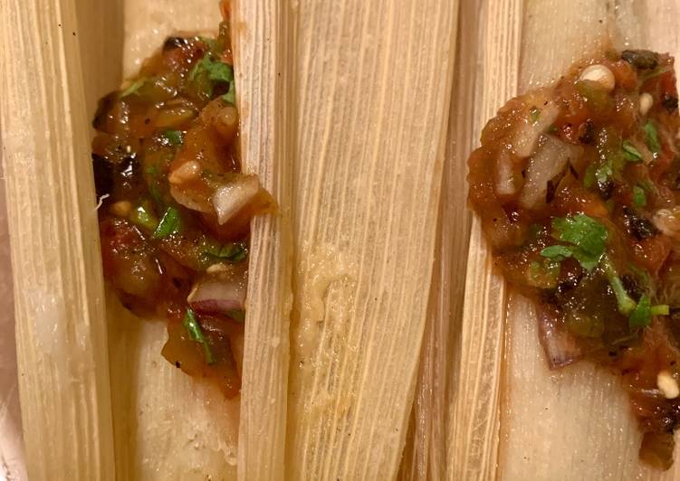 Simple Way to Make Favorite Cheese and Poblano Tamale