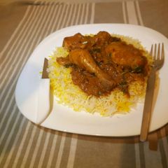 Chicken biryani A picture of Chicken biryani.