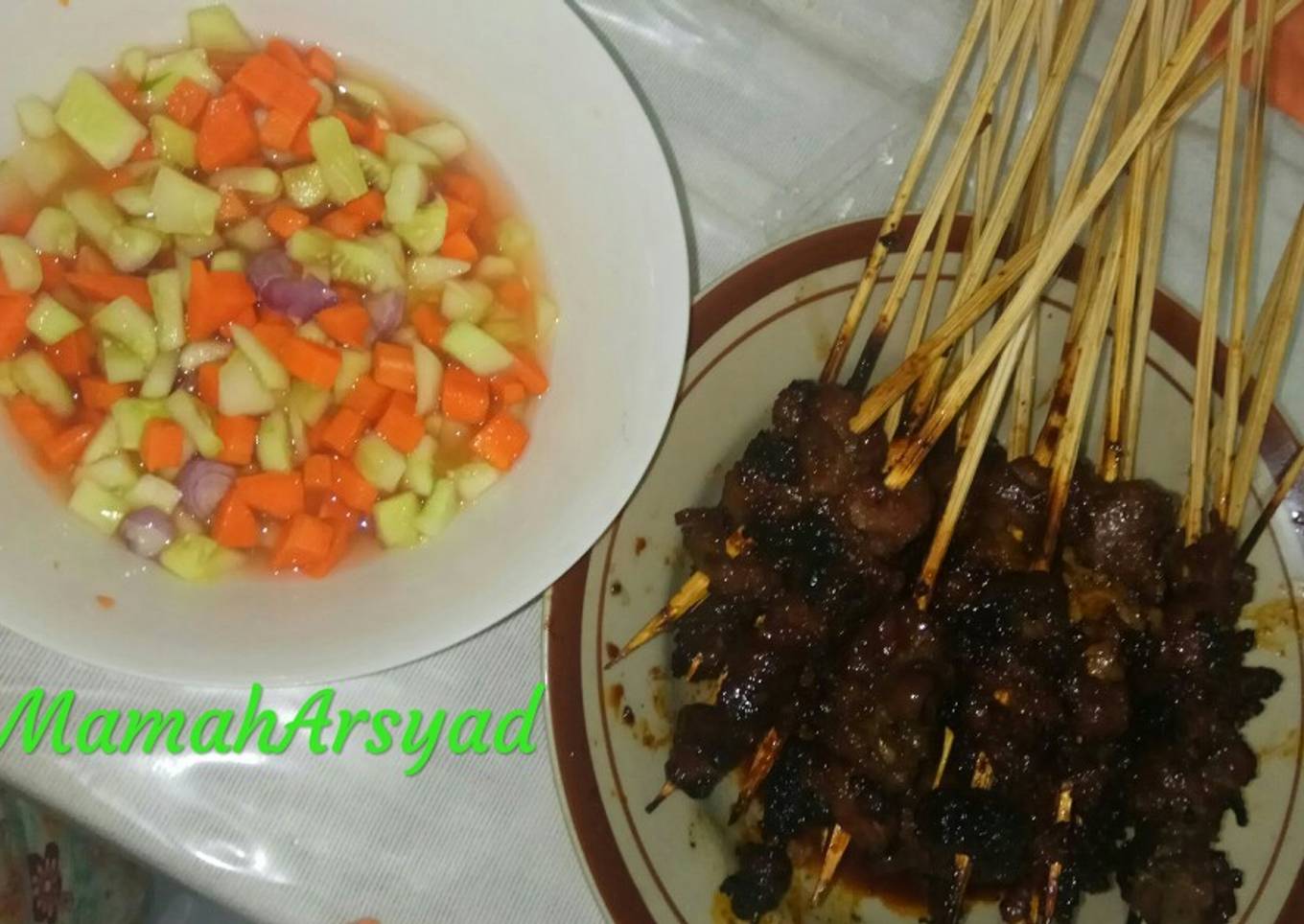 Sate sapi + acar