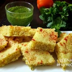 A picture of Corn Dhokla.