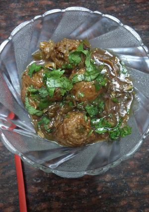 A picture of Leftover Rice dry Manchurian jain/regular.