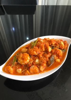Foto resep Udang Saos Padang