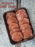 Homemade Beef Patty