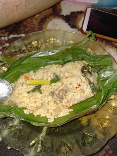 Foto resep Nasi Bakar ayam suir dan jamur tiram