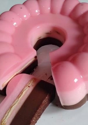 Foto resep Puding Regal busa Strawberry Coklat