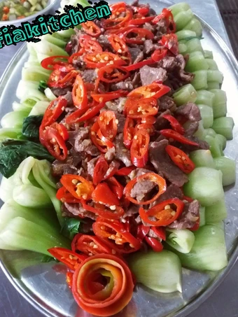 Langkah Gampang Menyiapkan Resep Pokcoy Cah Daging Sapi ☘🐮🌶🍜 yang Enak